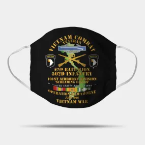 2nd Bn 502nd Infantry - 101st ABN - Operation Hawthorne w VN SVC - Mask