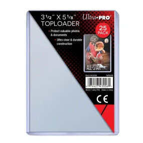 3-1/2" x 5-1/8" Toploaders (25ct)