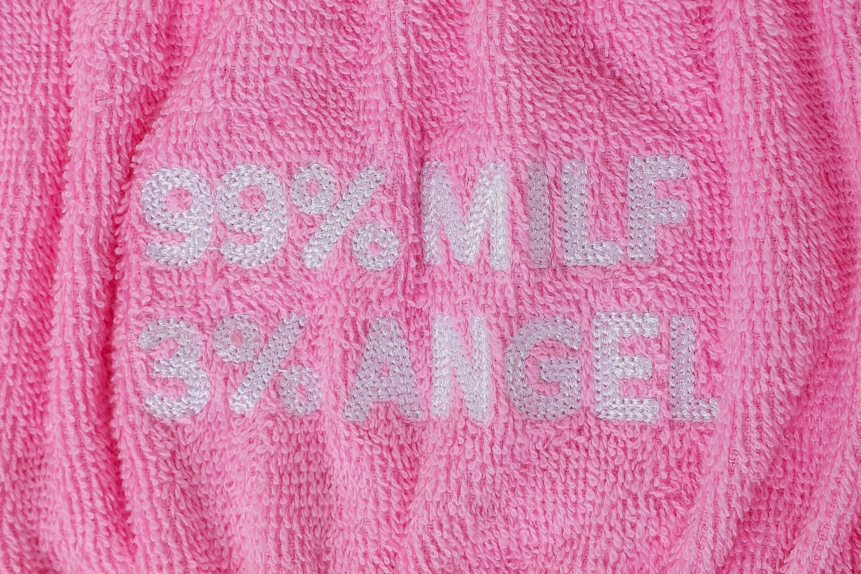 Sure! Heres an optimized title for the product:

Premium Pink Terry Cloth Tube Top - 99% MILF Style