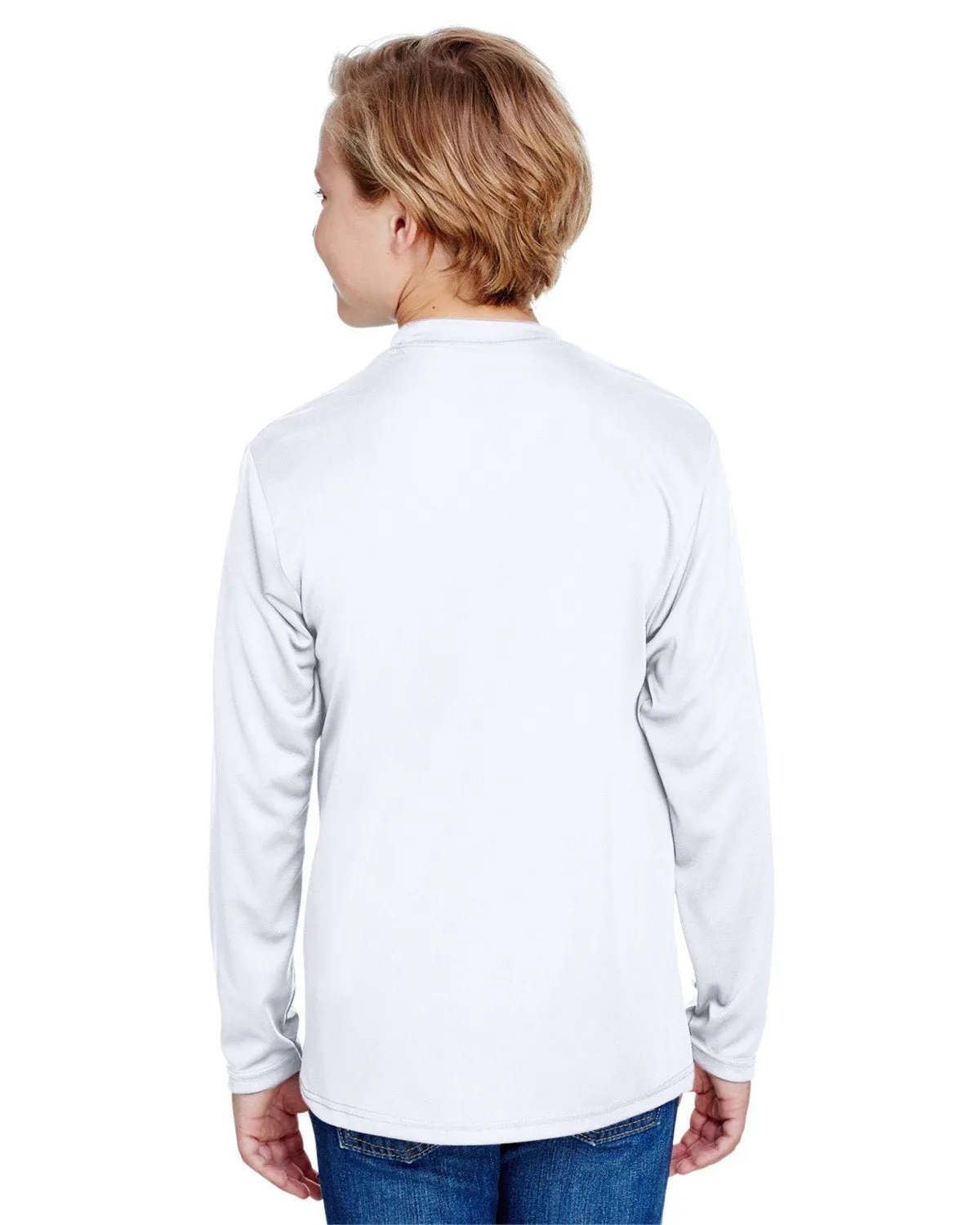 A4 NB3165 Youth Long Sleeve Cooling Performance Crew Shirt