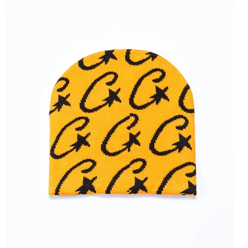 Acrylic Knitted Hat Women Men Autumn Winter Skullies Beanies