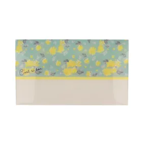 Antibacterial Wide Face Mask Case Yellow Flower