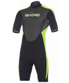 Bare Men's 2mm Velocity Shorty Wetsuit Spring Shortie Suit CLOSEOUT