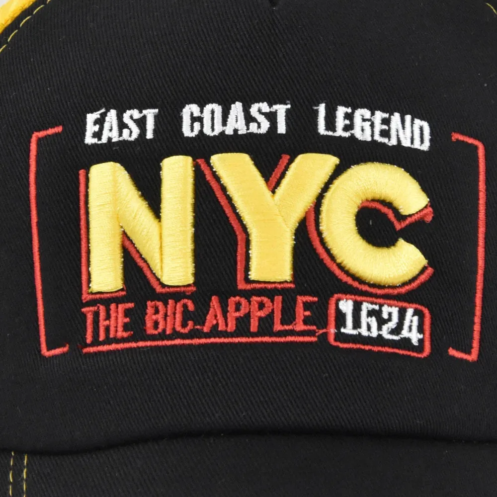 Baseball Cap Adult Net cap Summer hat Mesh Hat Breathable hat Unisex NYC Letter Embroidery Street dance
