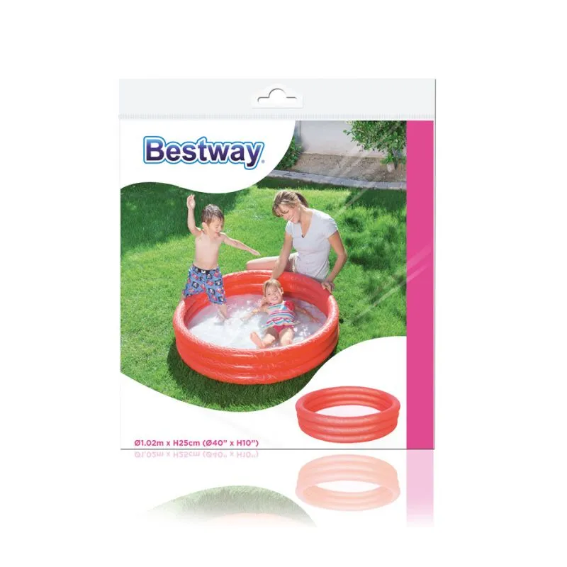 Bestway Inflatable Pool 102X25Cm - Red