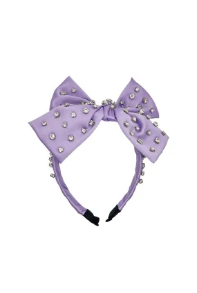 Big Bow Headband - Lilac