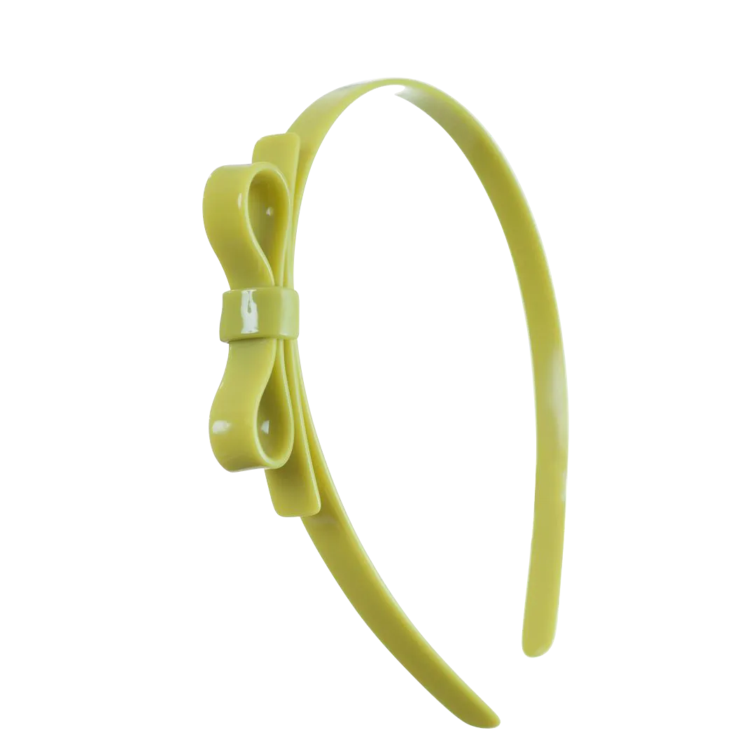 Bow Headband - Olive Green