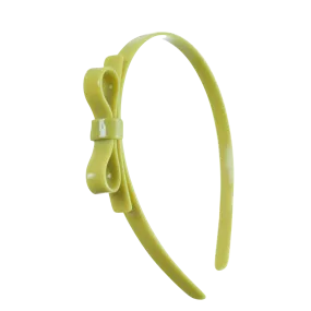 Bow Headband - Olive Green