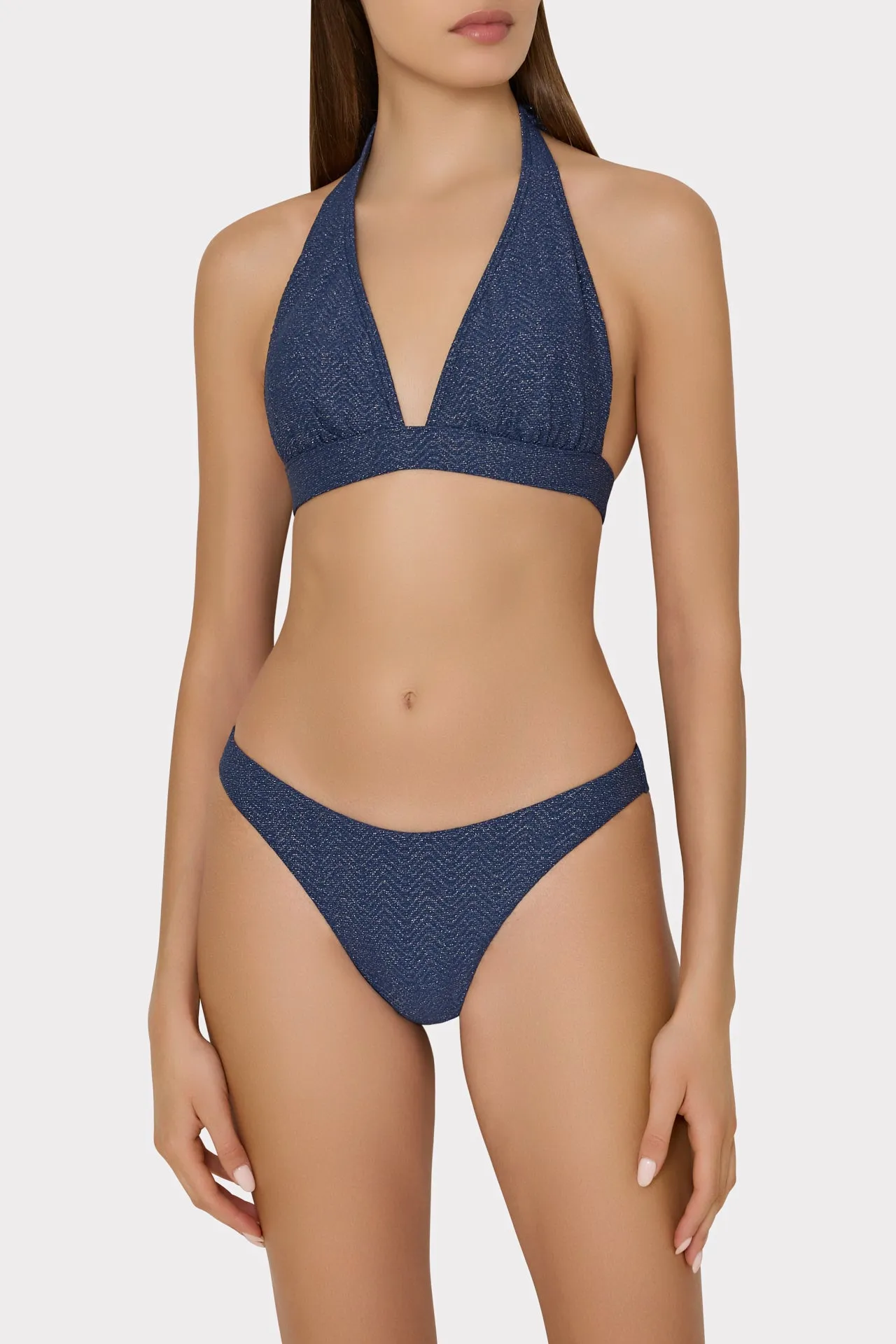 Chevron Halter Bikini Top
