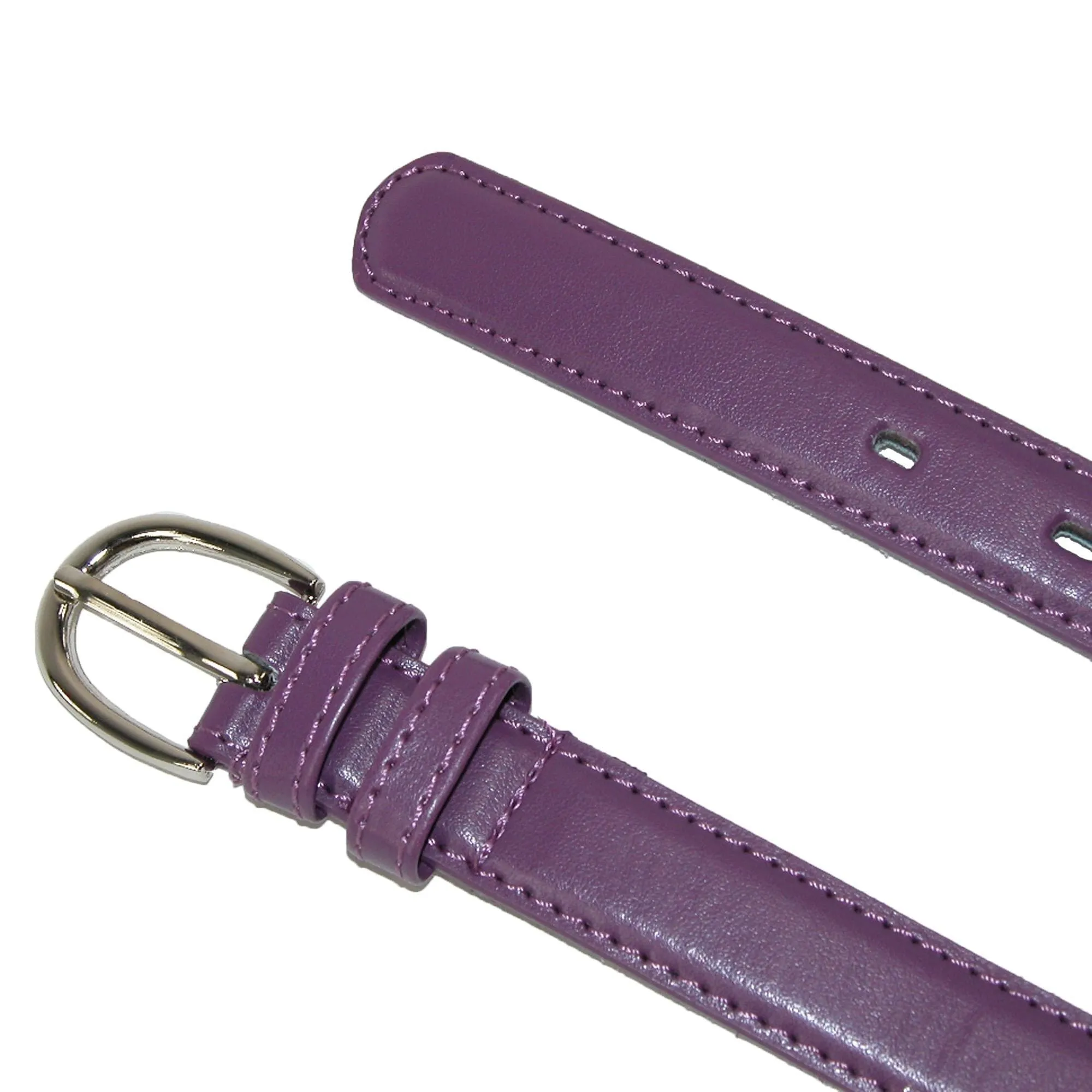 CTM® Kid's Basic Leather Dress Belt (Pack of 2 Colors)