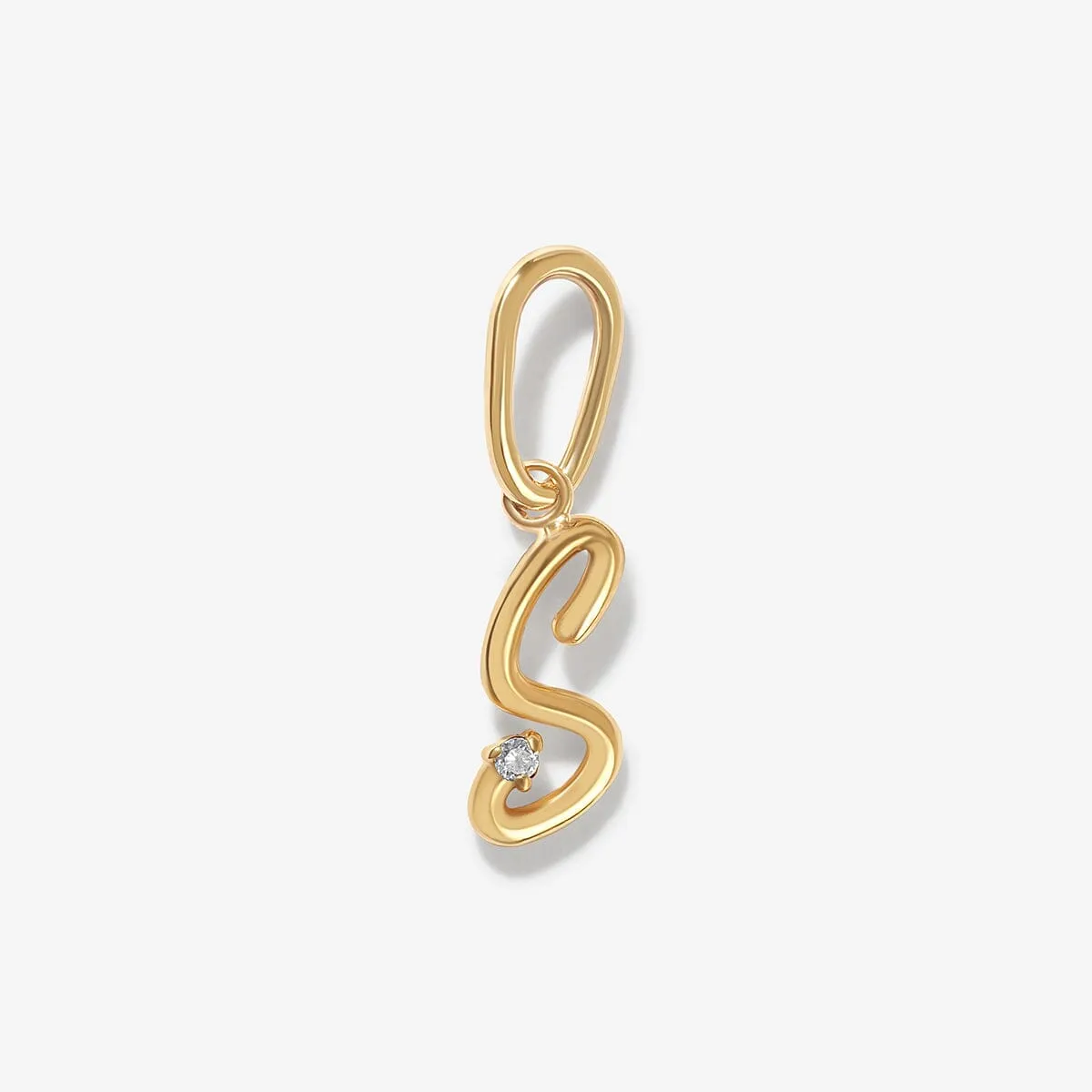 Dezi diamond alphabet charm