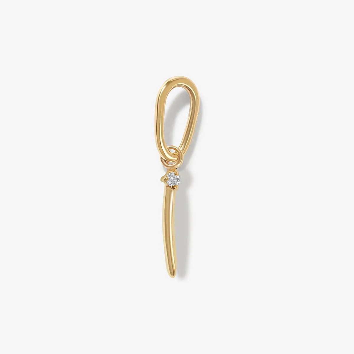 Dezi diamond alphabet charm