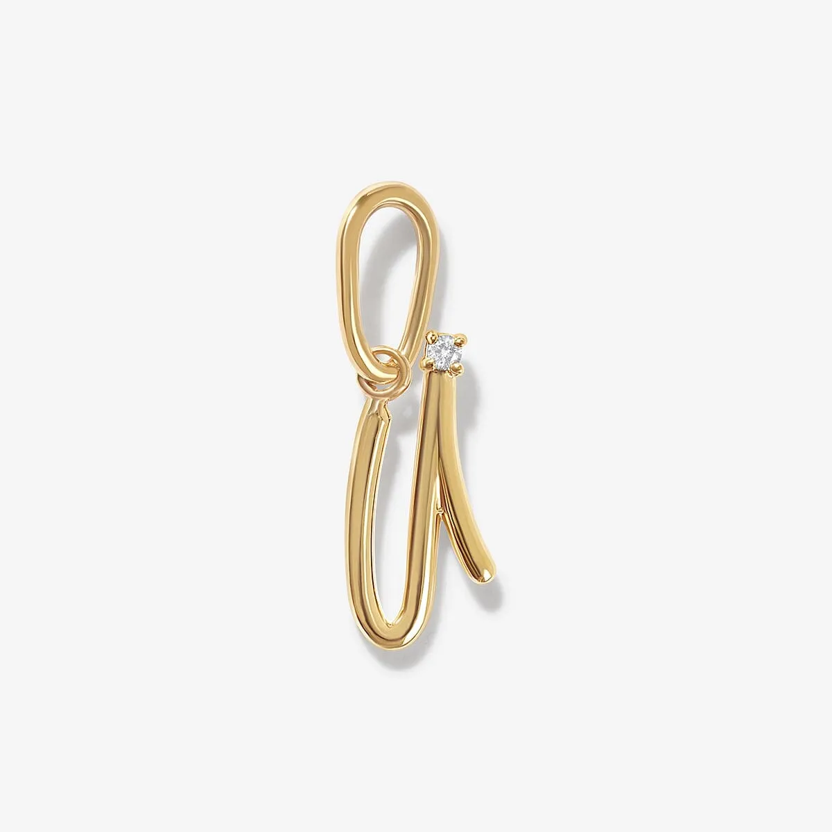 Dezi diamond alphabet charm