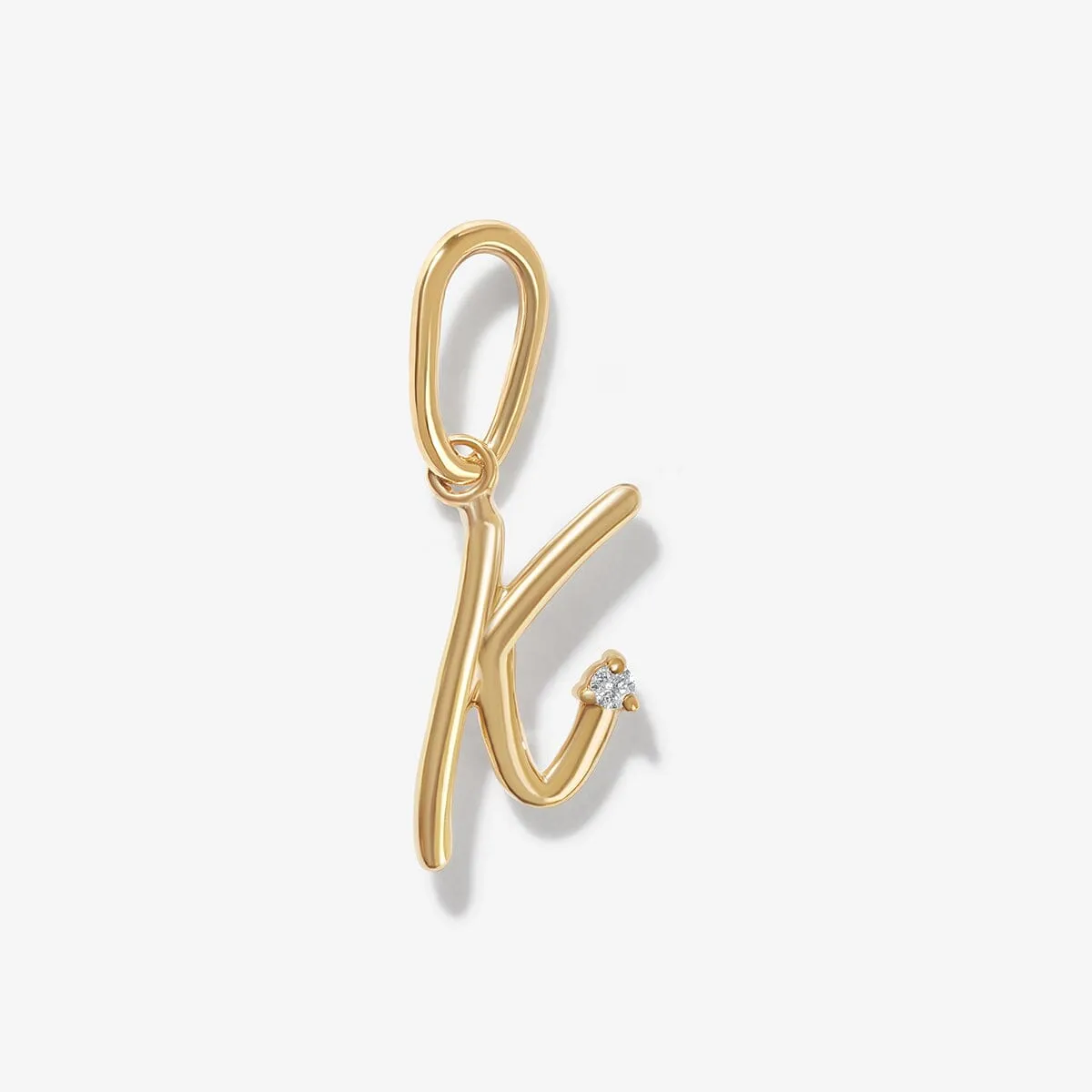 Dezi diamond alphabet charm