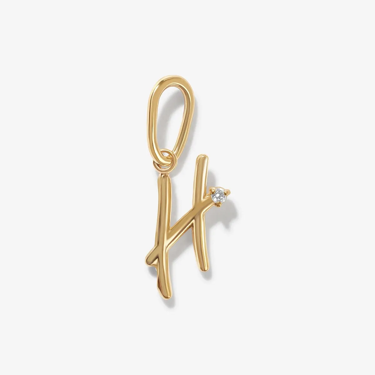 Dezi diamond alphabet charm