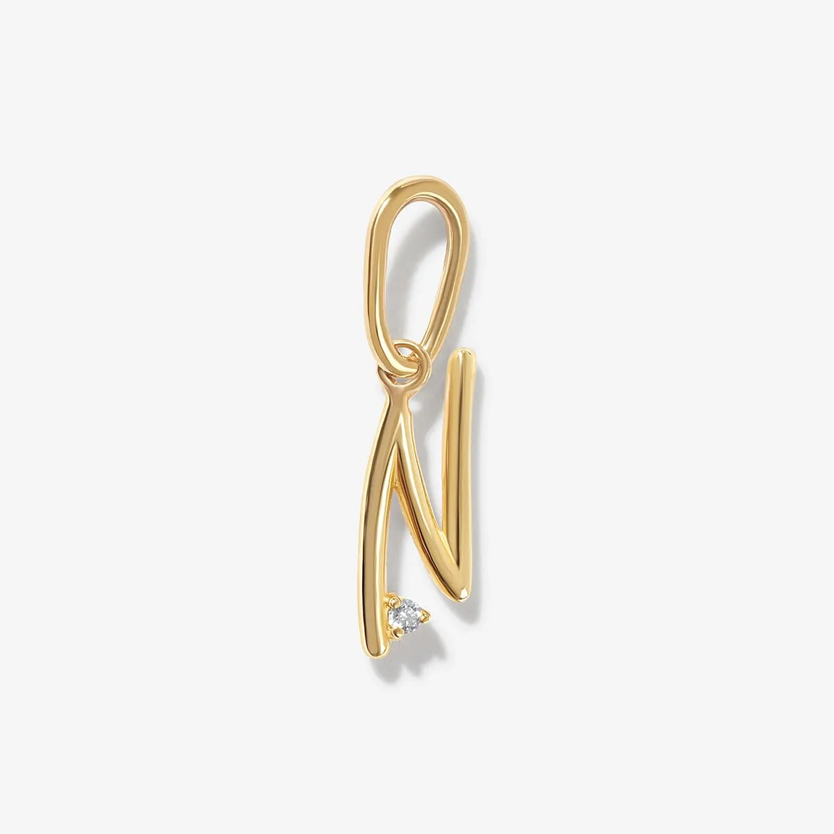 Dezi diamond alphabet charm