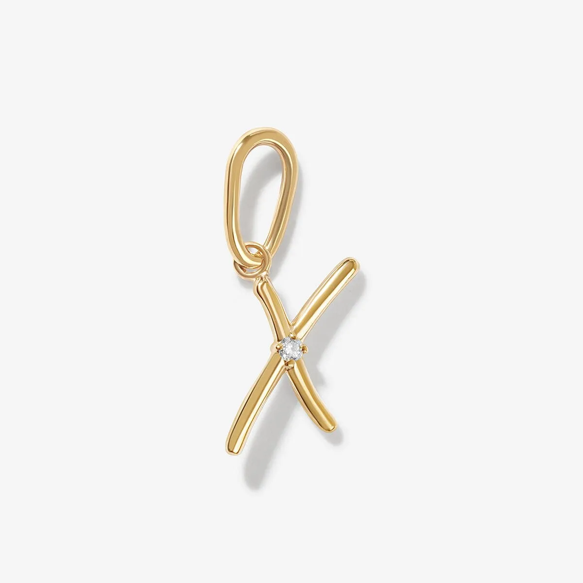 Dezi diamond alphabet charm