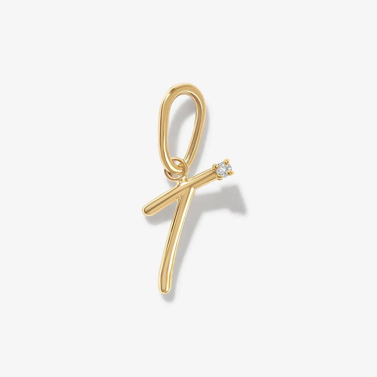 Dezi diamond alphabet charm