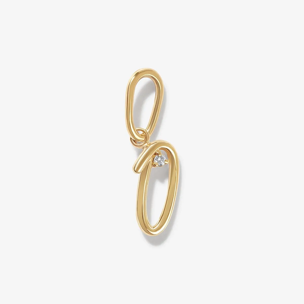 Dezi diamond alphabet charm