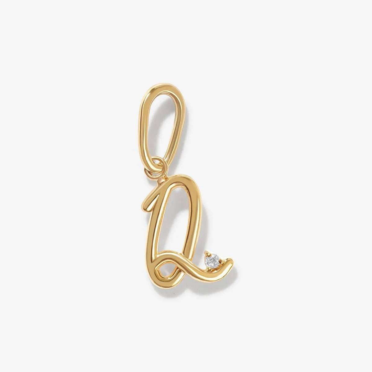 Dezi diamond alphabet charm