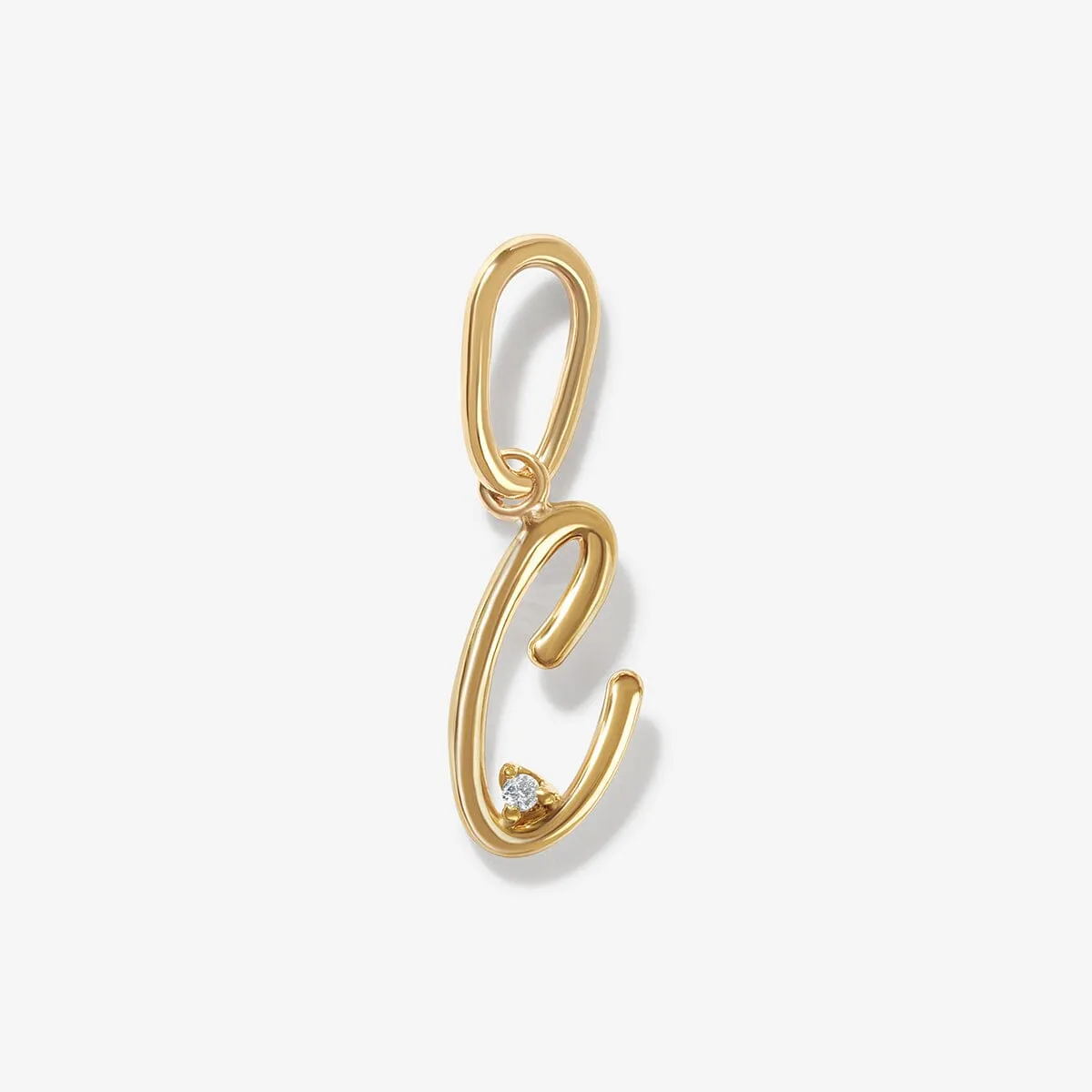 Dezi diamond alphabet charm