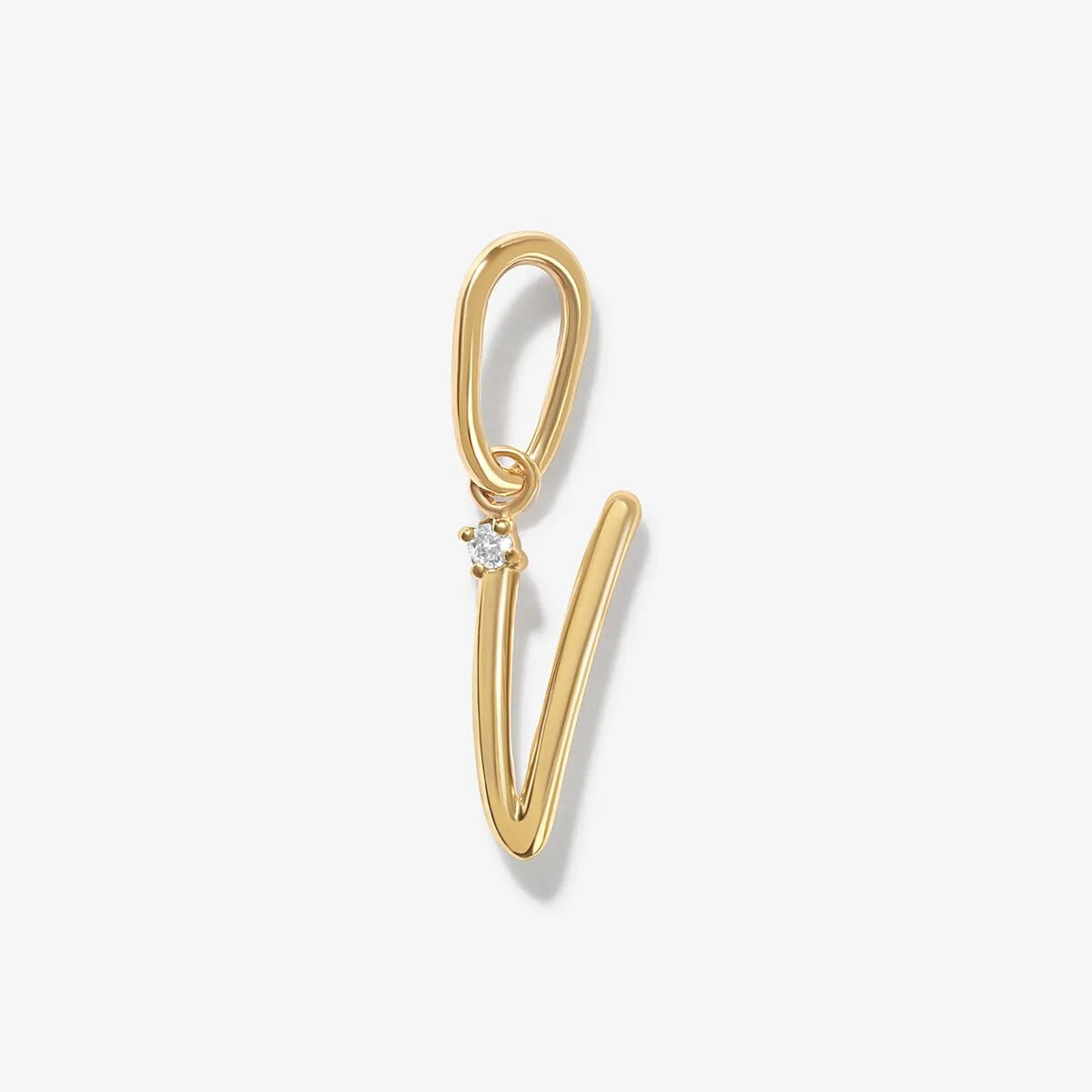 Dezi diamond alphabet charm