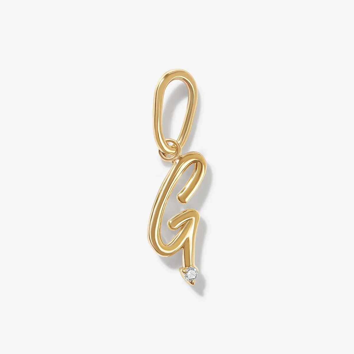 Dezi diamond alphabet charm