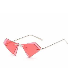 DIAMANTI RED DIAMOND SHAPE SUNGLASSES