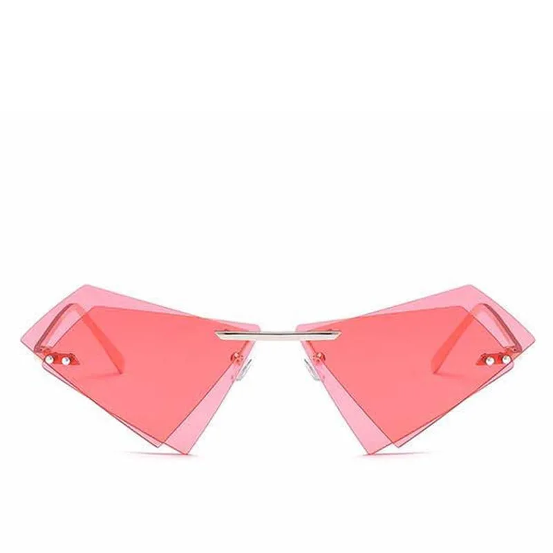 DIAMANTI RED DIAMOND SHAPE SUNGLASSES