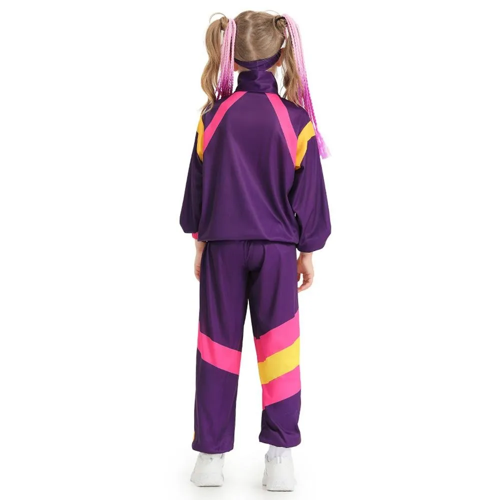 Disco 80S Costume Outfits Dance Set Hip Hop Modern Jazz Team Performance Kids