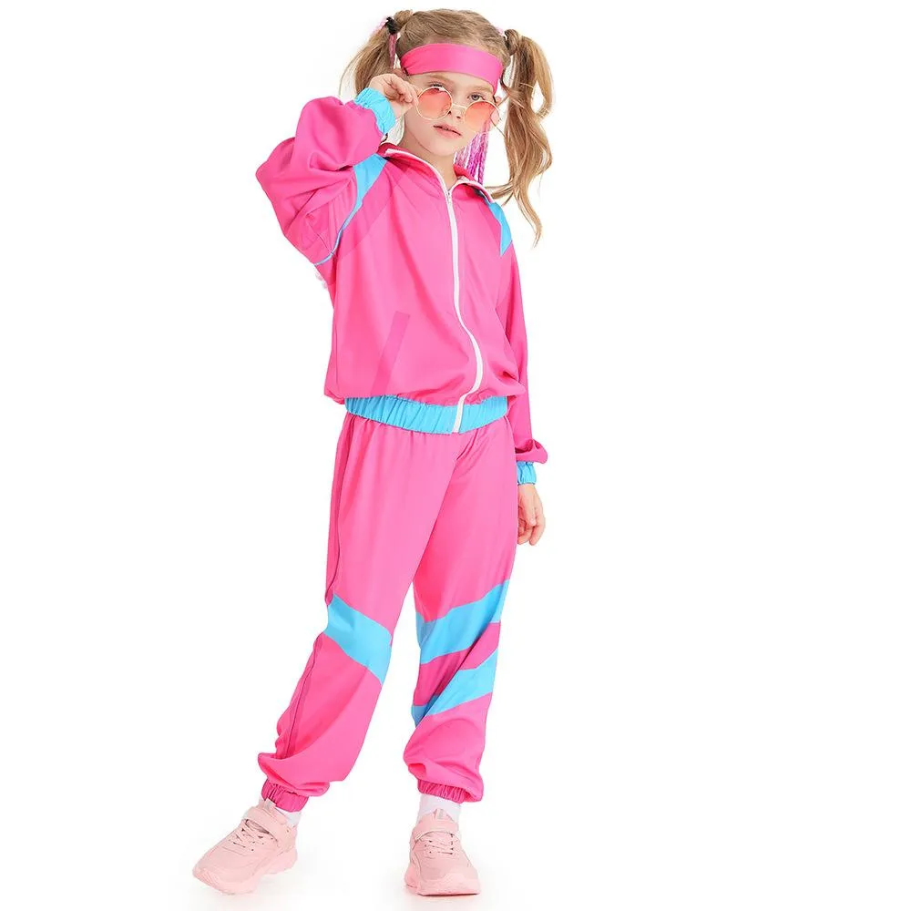 Disco 80S Costume Outfits Dance Set Hip Hop Modern Jazz Team Performance Kids