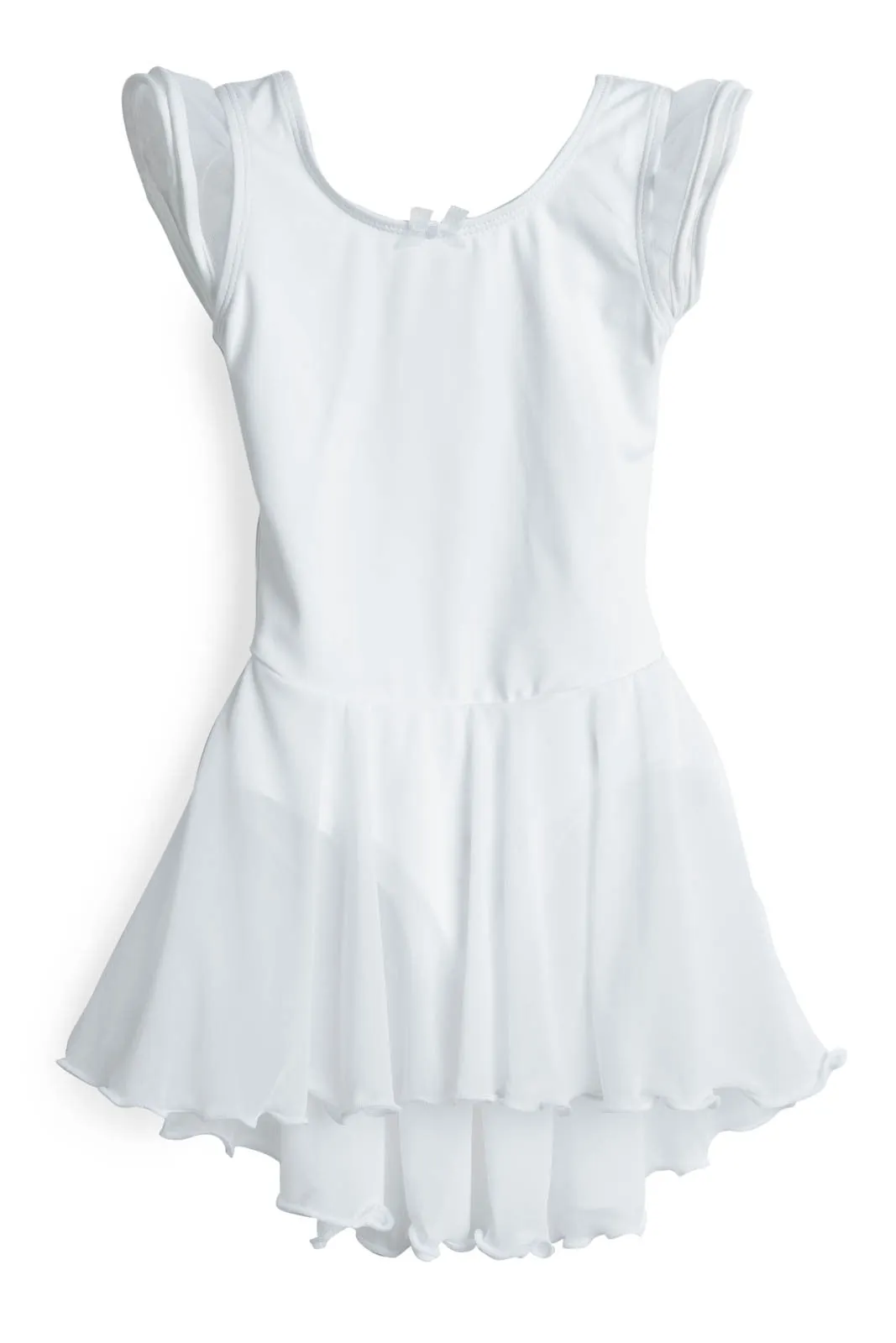 Elowel Kids Girls Flutter Sleeve Skirted Leotard (Size 2-14 Years) Multiple Colors