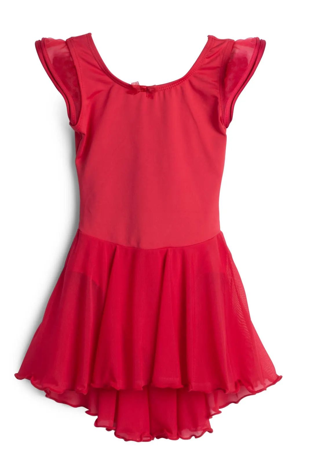 Elowel Kids Girls Flutter Sleeve Skirted Leotard (Size 2-14 Years) Multiple Colors