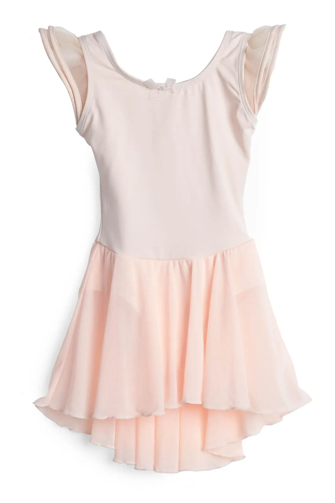 Elowel Kids Girls Flutter Sleeve Skirted Leotard (Size 2-14 Years) Multiple Colors