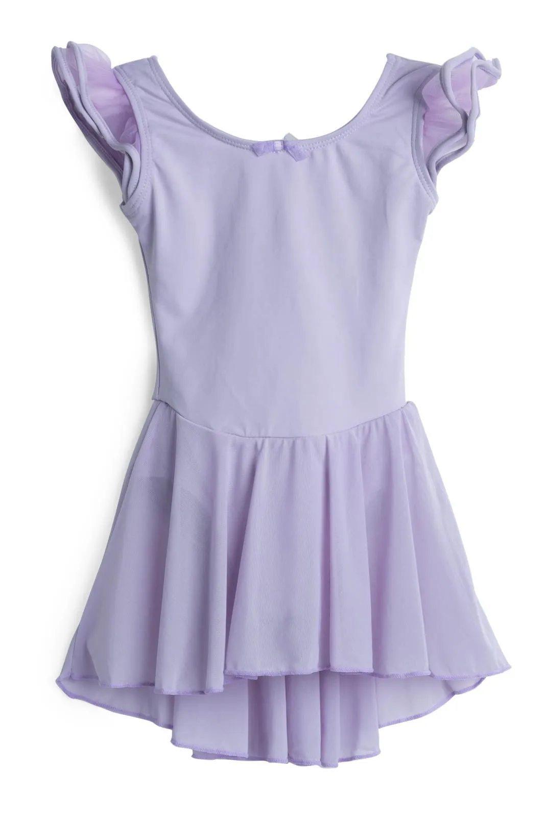 Elowel Kids Girls Flutter Sleeve Skirted Leotard (Size 2-14 Years) Multiple Colors