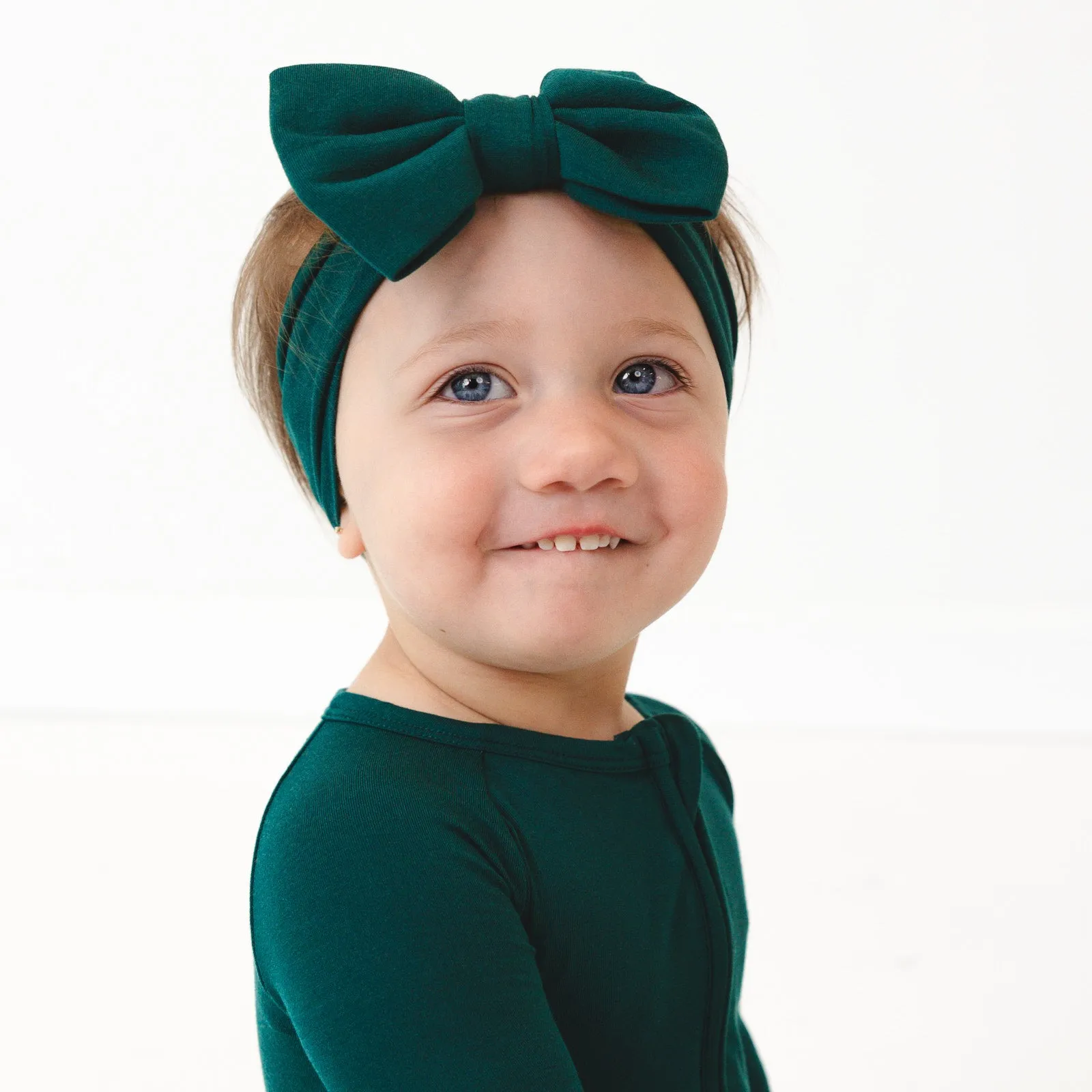 Emerald Luxe Bow Headband
