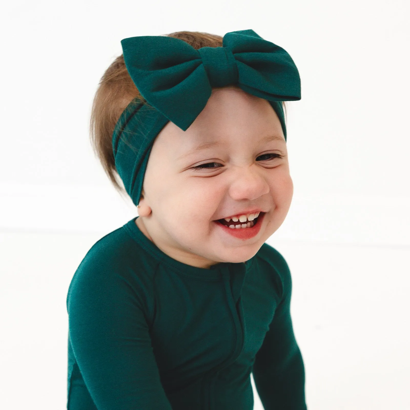 Emerald Luxe Bow Headband
