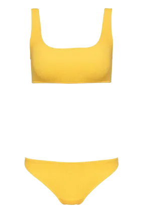 Emily Yellow Scrunch Bikini