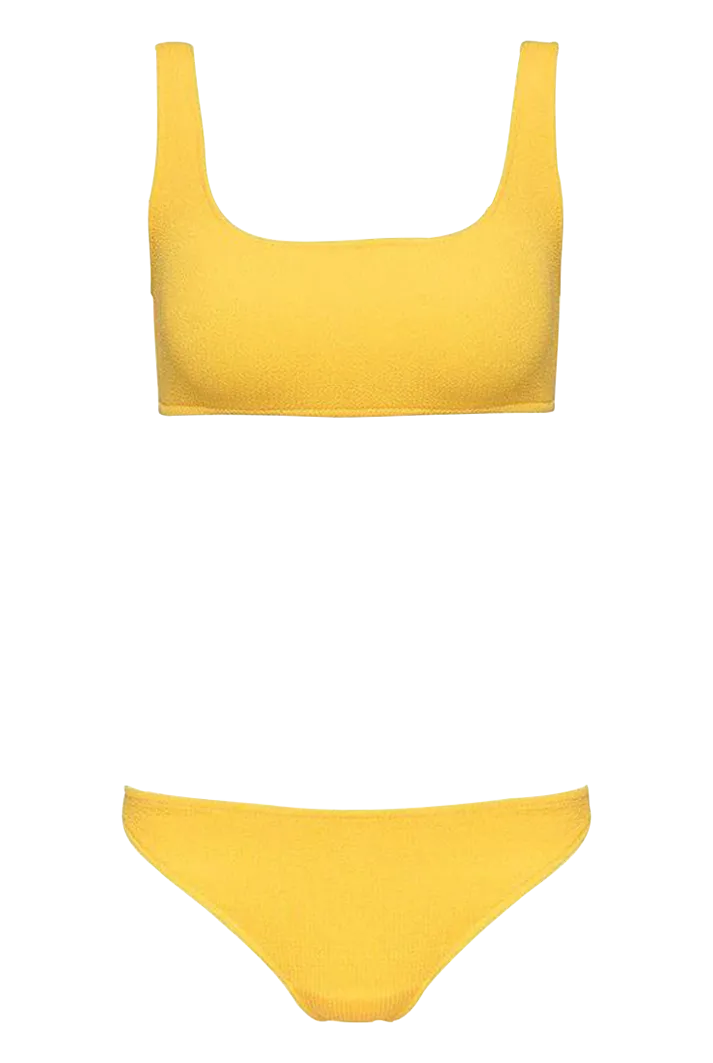 Emily Yellow Scrunch Bikini