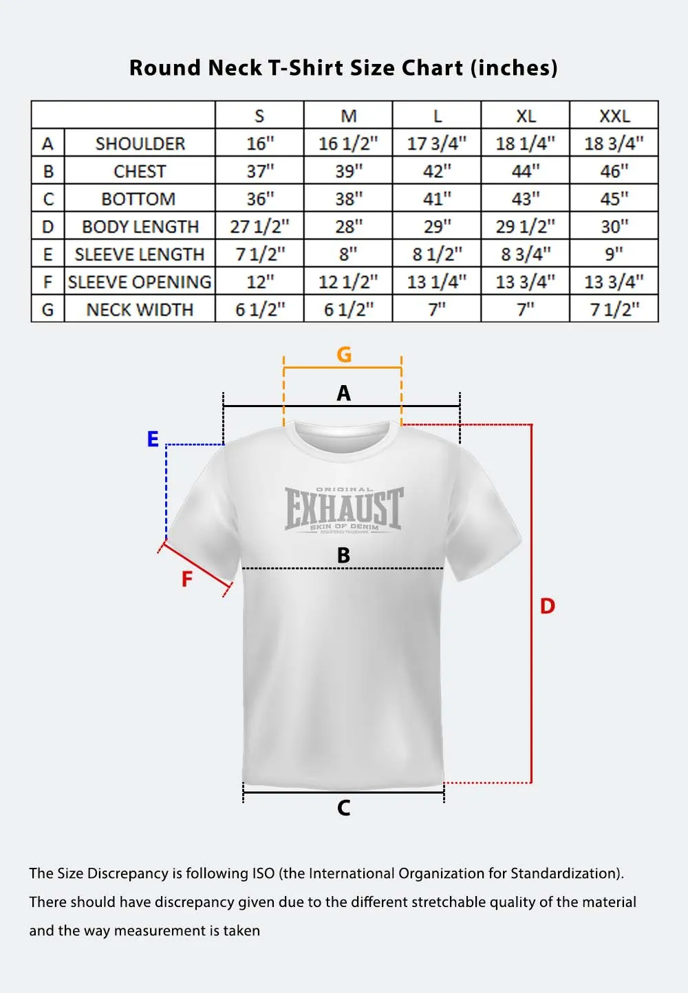 EXHAUST Iridescent Rainbow Shining Effect Short Sleeve Round Neck T-shirt [Regular Fit] 1405