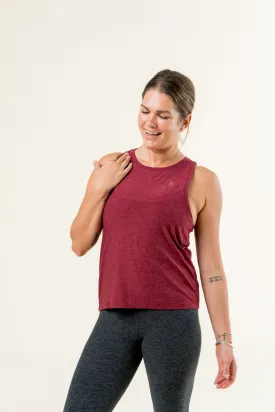 Featherweight Rebalance Tank - Mulberry Red Heather