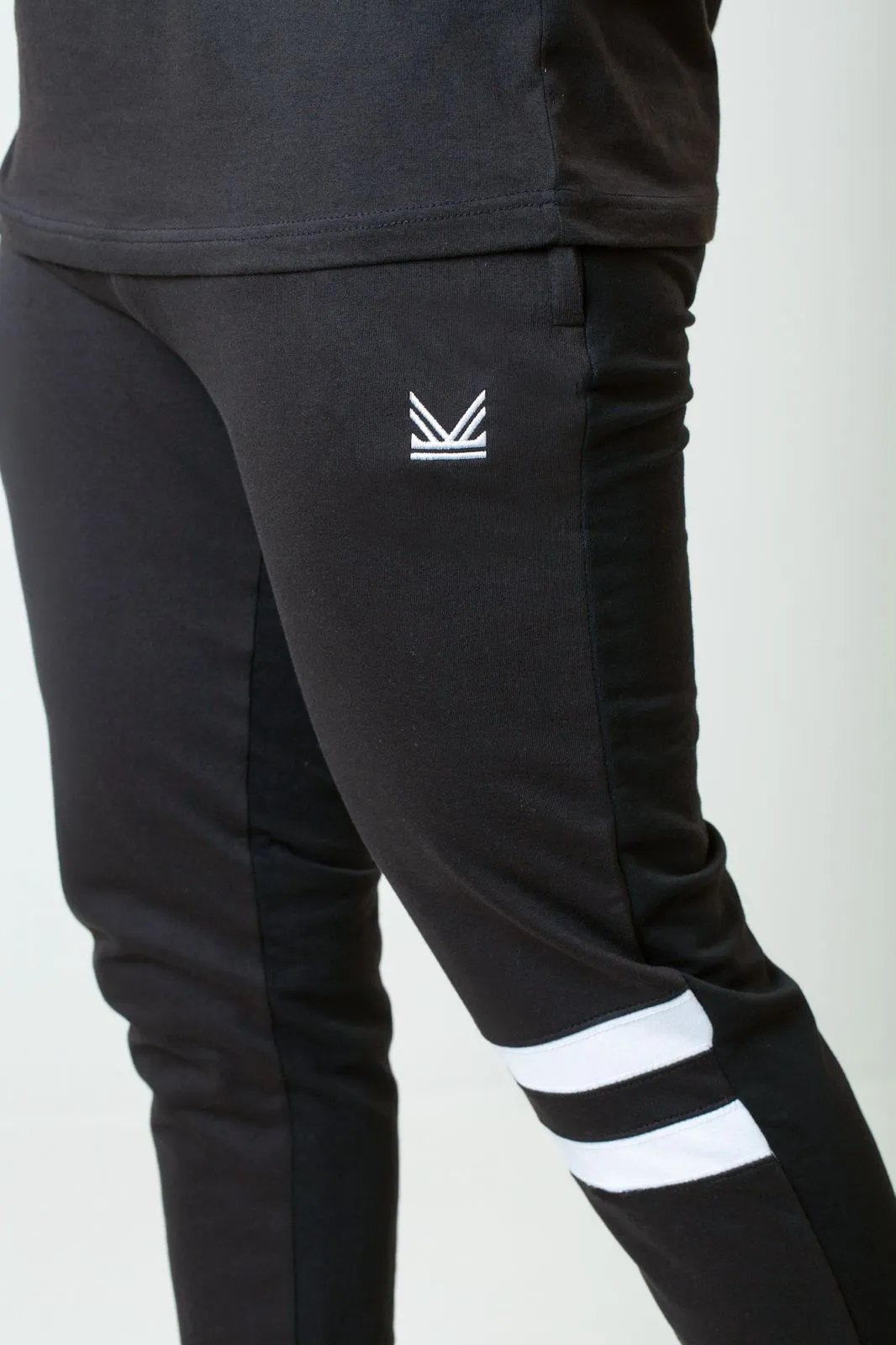 Flex Cotton Terry Trouser - Black