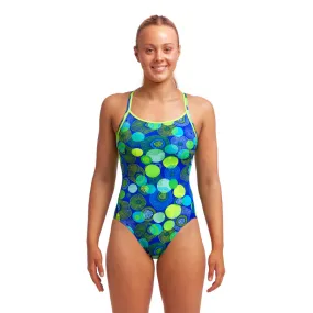 Funkita Womens Diamond Back One Piece FS11L - Blue Bottle