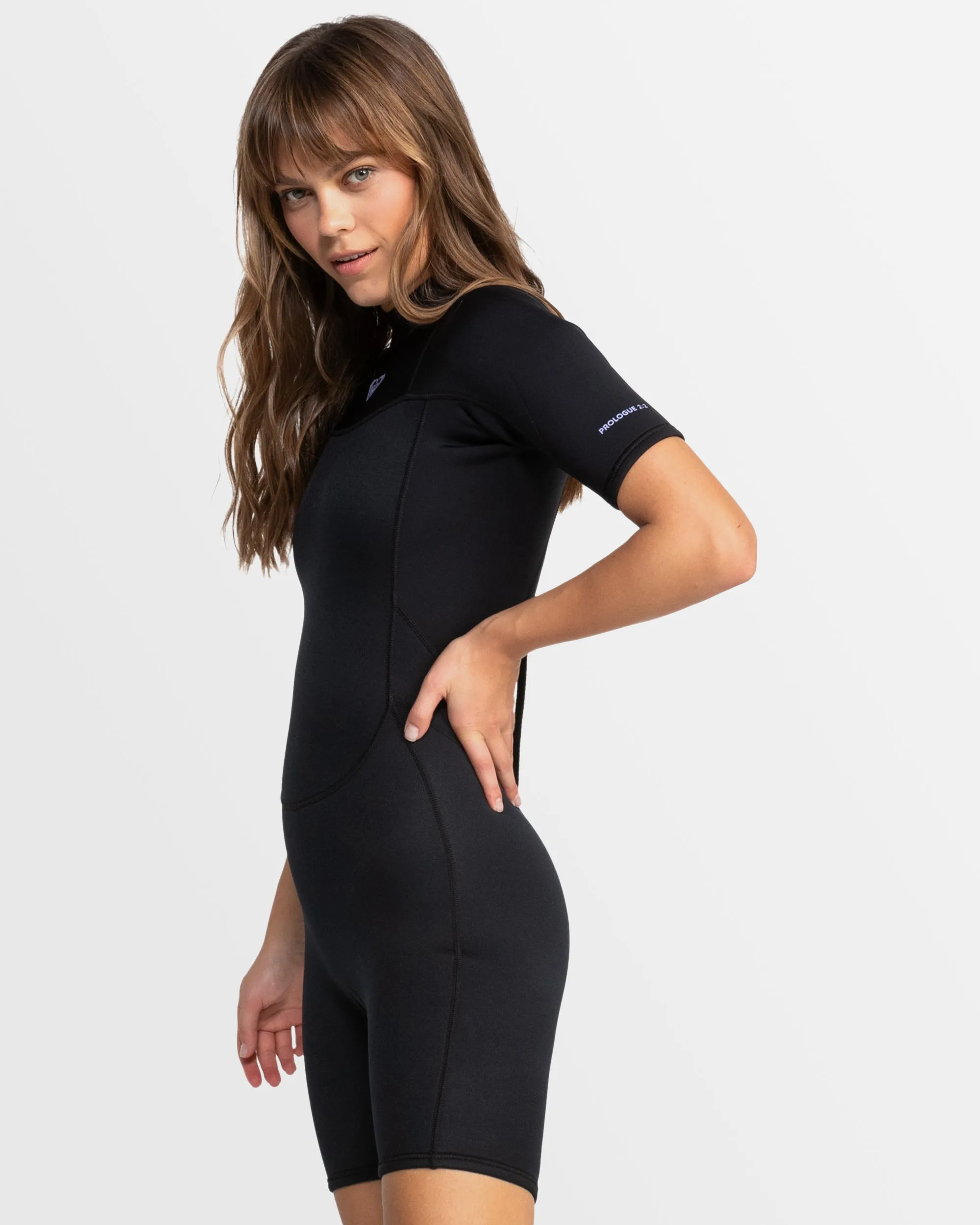 Girls 2-14 2/2Mm Prologue Back Zip Short Sleeves Springsuit