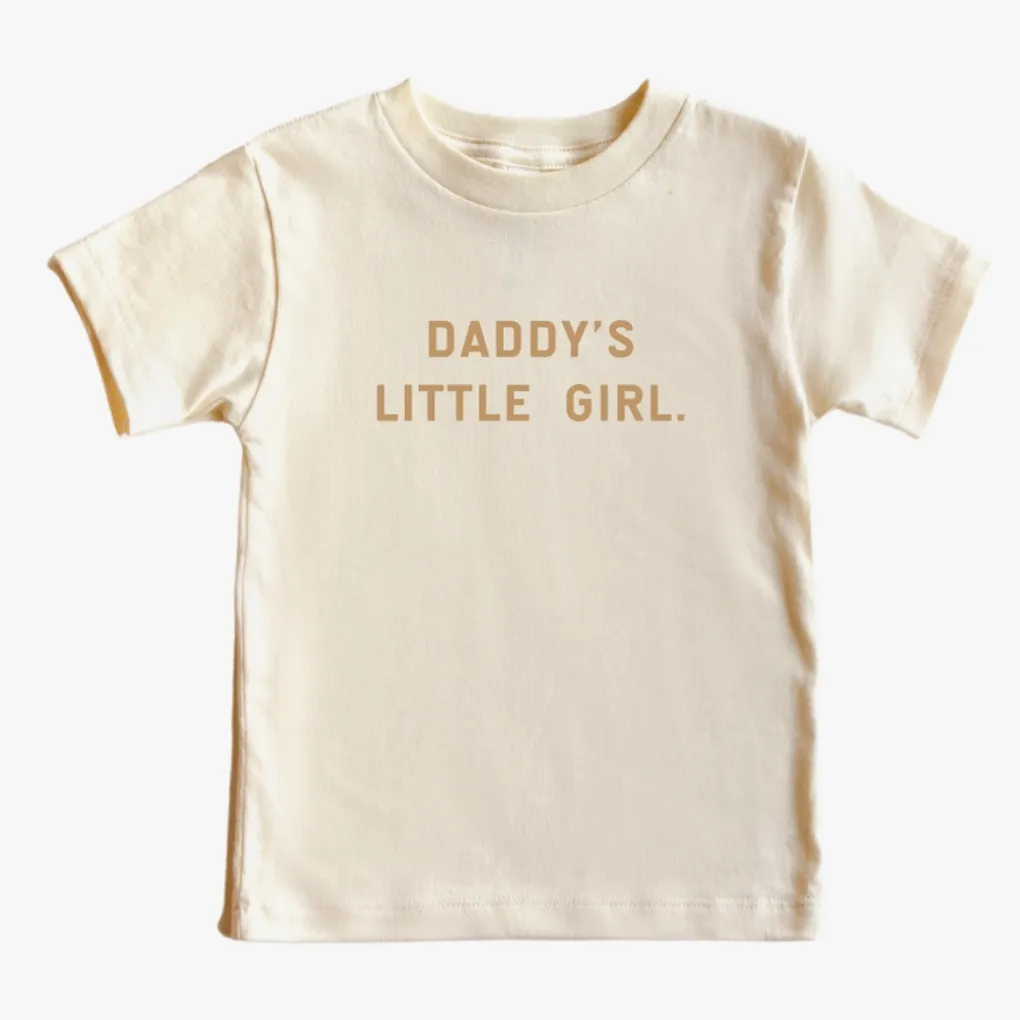 Girls Daddy's Little Girl Beige Tee