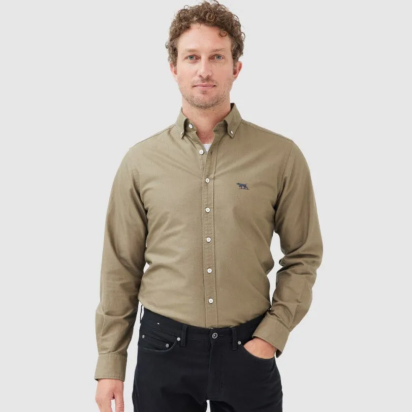 Gunn Oxford Shirt - Sports Fit - Olive