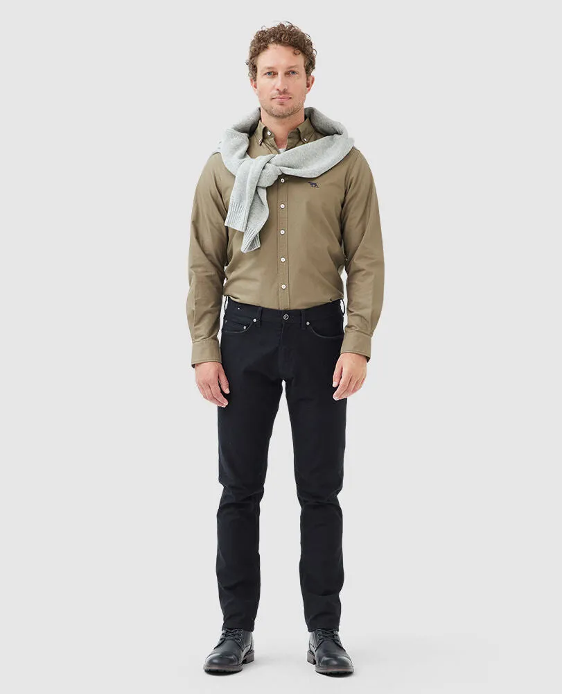 Gunn Oxford Shirt - Sports Fit - Olive