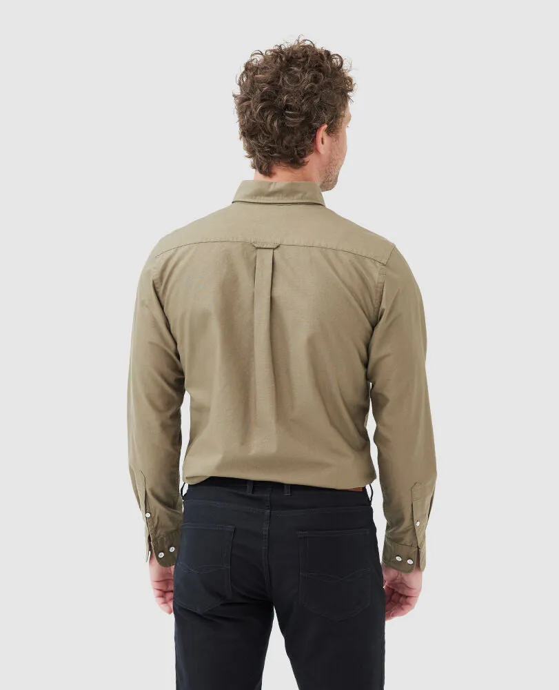 Gunn Oxford Shirt - Sports Fit - Olive
