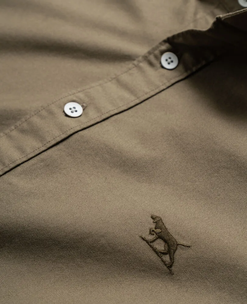 Gunn Oxford Shirt - Sports Fit - Olive