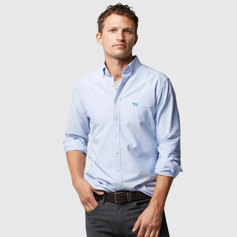 Gunn Oxford Shirt - Sports Fit - Quartz |Navy | Snow | Sky
